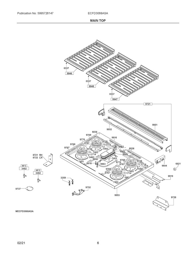Diagram for ECFD3068ASA