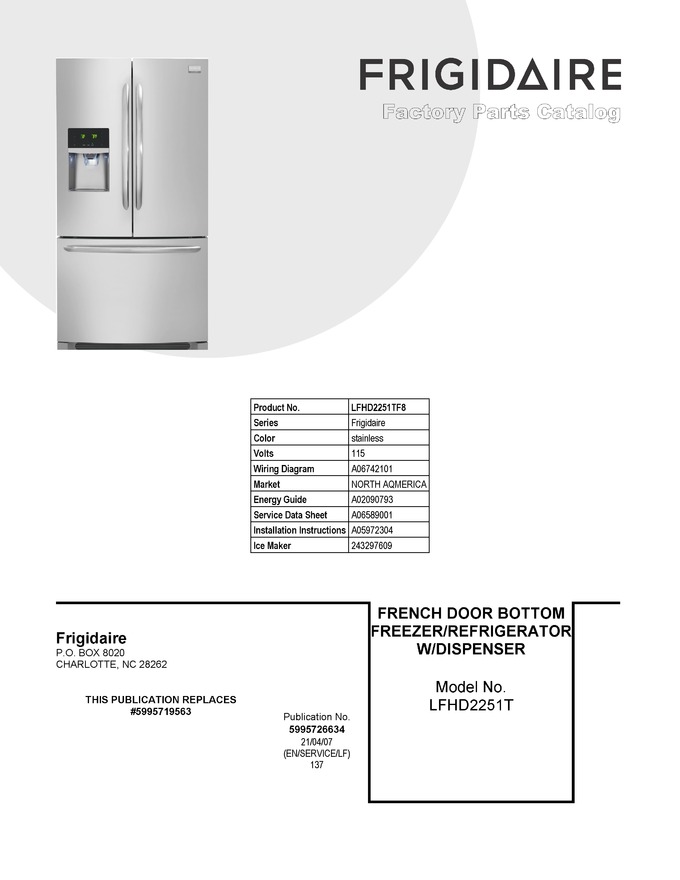 Diagram for LFHD2251TF8
