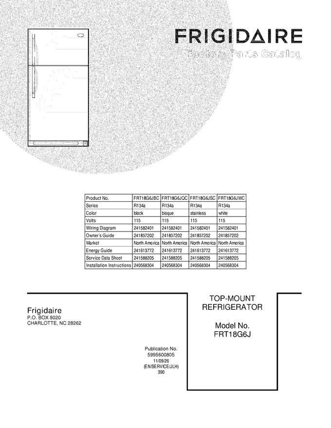 Diagram for FRT18G6JWC