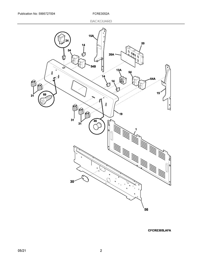 Diagram for FCRE3052AWG