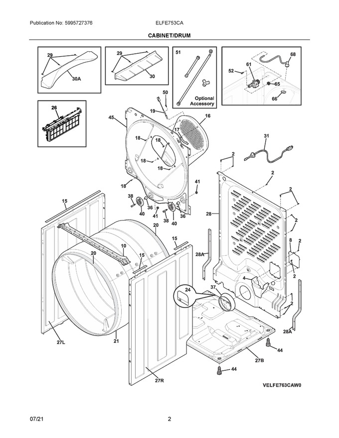 Diagram for ELFE753CAW0