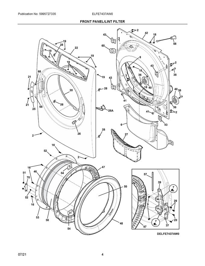 Diagram for ELFE7437AW0
