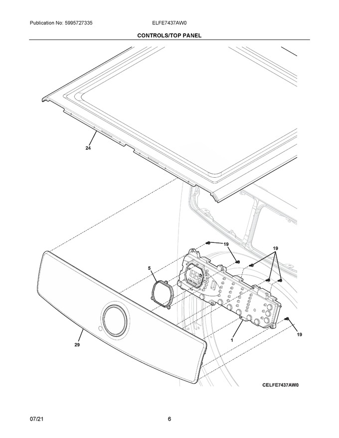 Diagram for ELFE7437AW0