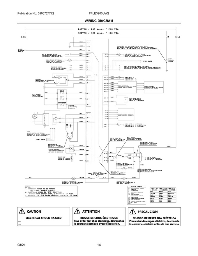 Diagram for FFLE3900UW2