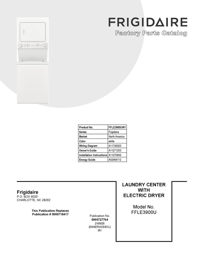 Diagram for FFLE3900UW1