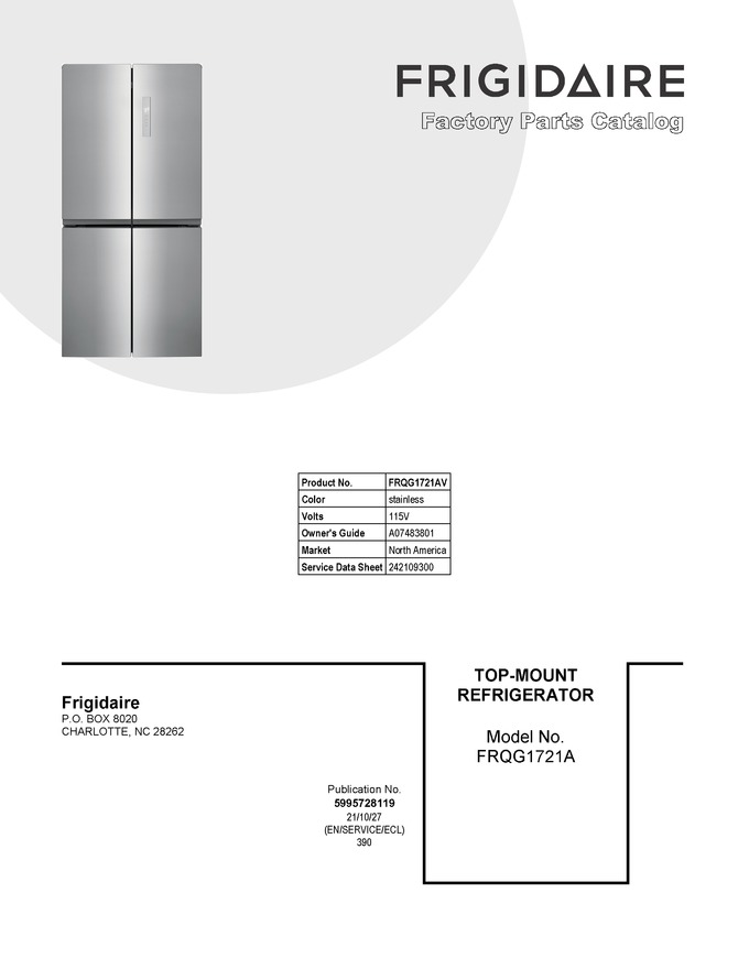 Diagram for FRQG1721AV