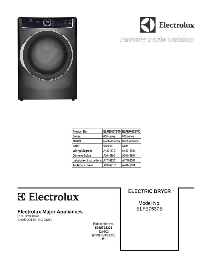 Diagram for ELFE7637BT0
