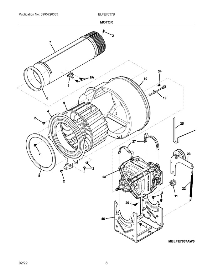 Diagram for ELFE7637BW0