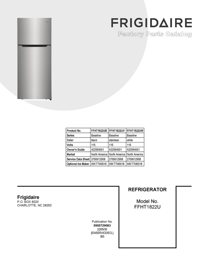 Diagram for FFHT1822UB