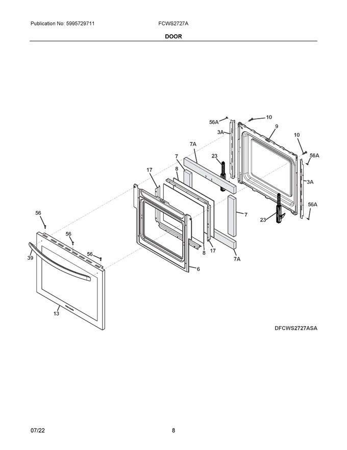 Diagram for FCWS2727ABA