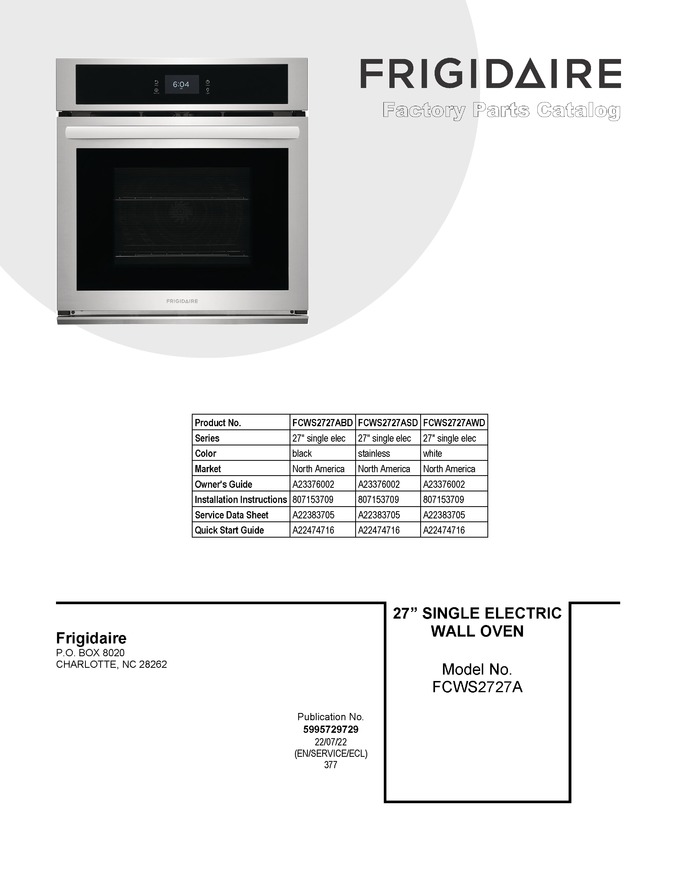 Diagram for FCWS2727AWD