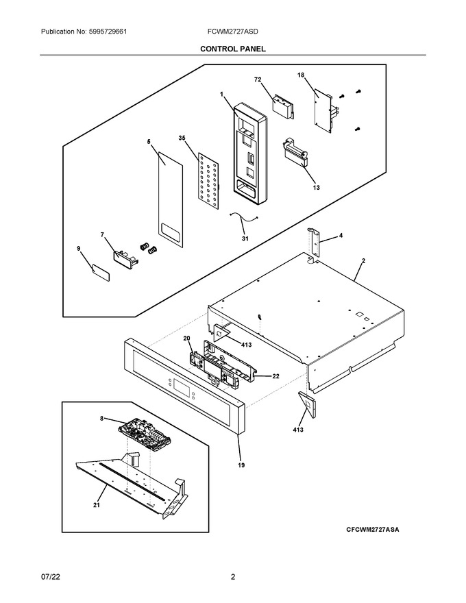 Diagram for FCWM2727ASD