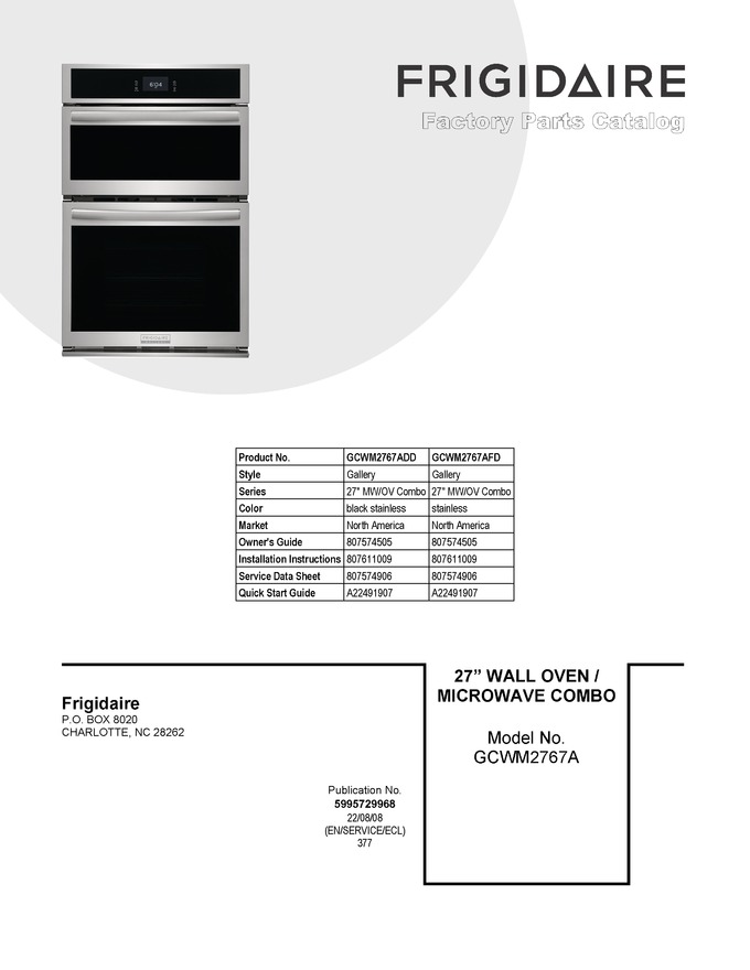 Diagram for GCWM2767AFD