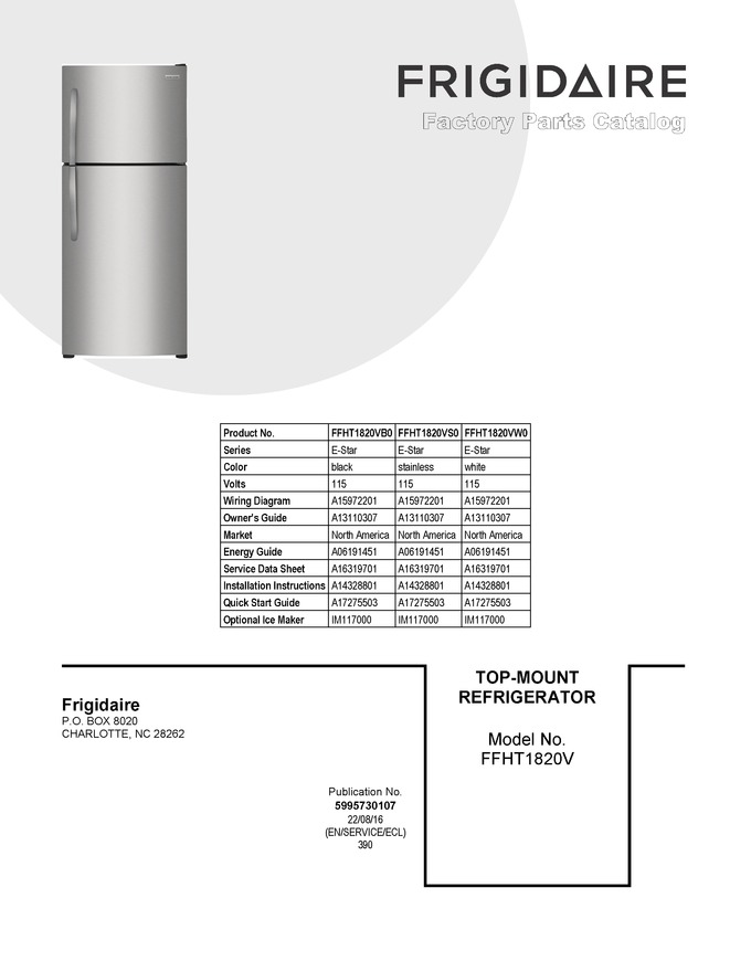 Diagram for FFHT1820VS0