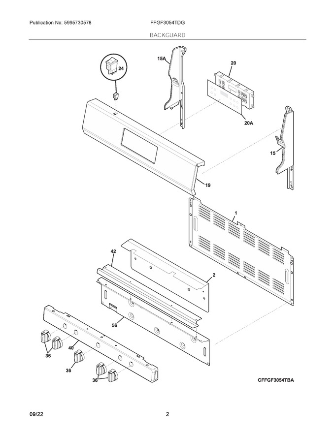 Diagram for FFGF3054TDG