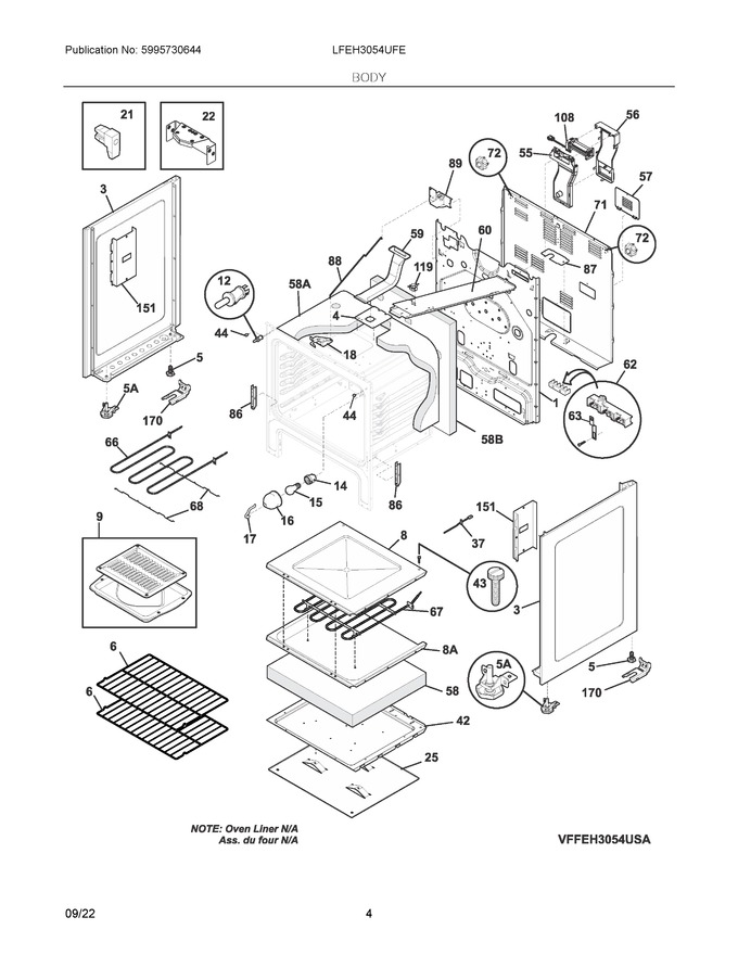 Diagram for LFEH3054UFE