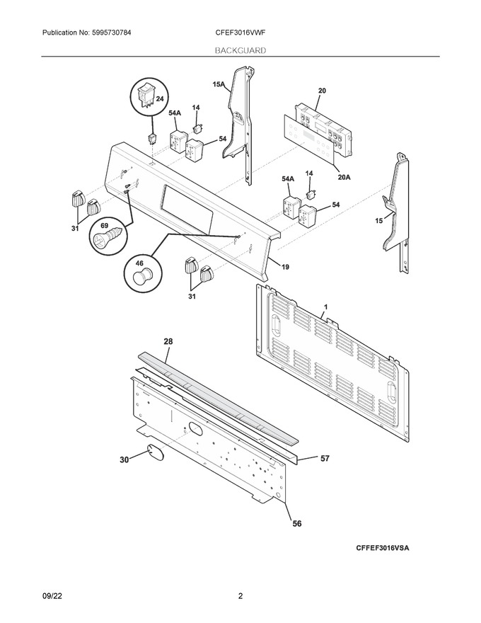 Diagram for CFEF3016VWF