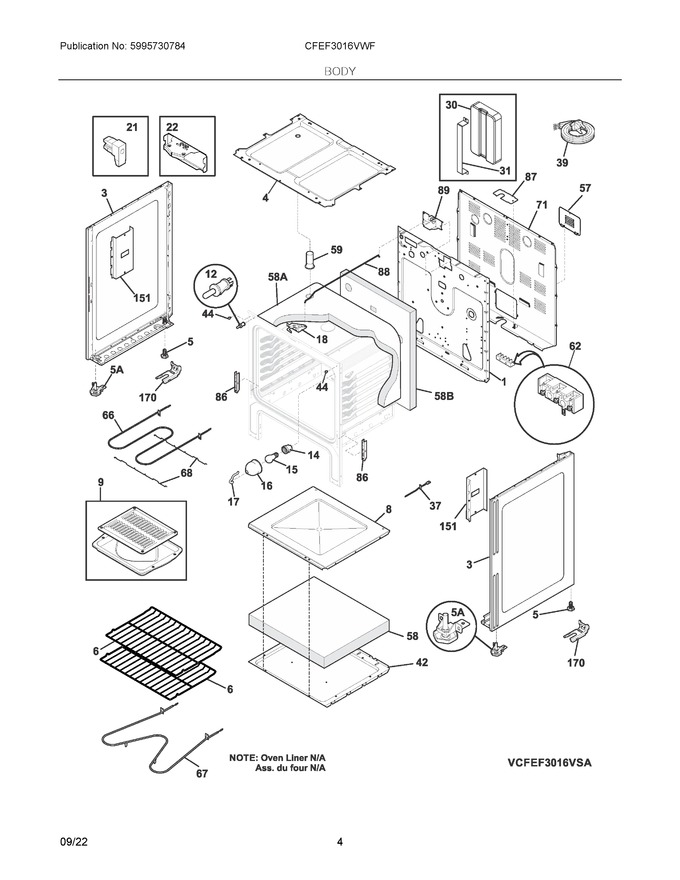 Diagram for CFEF3016VWF