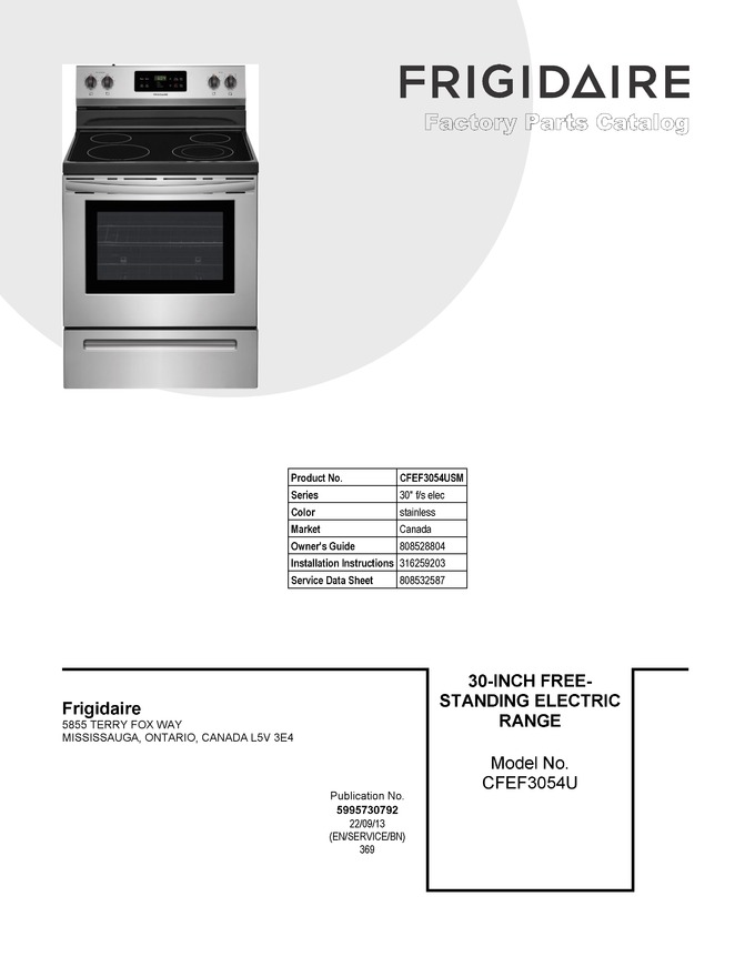 Diagram for CFEF3054USM