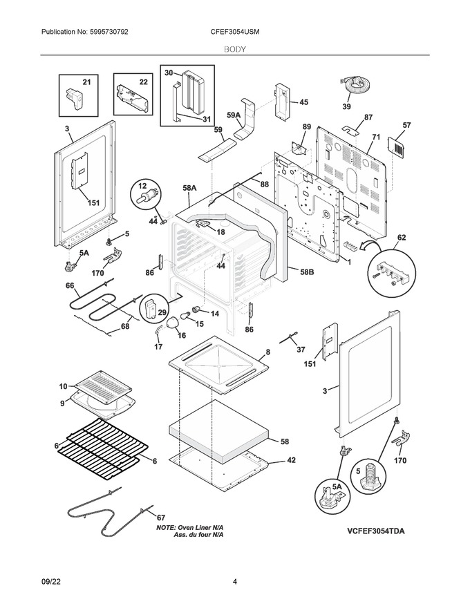 Diagram for CFEF3054USM