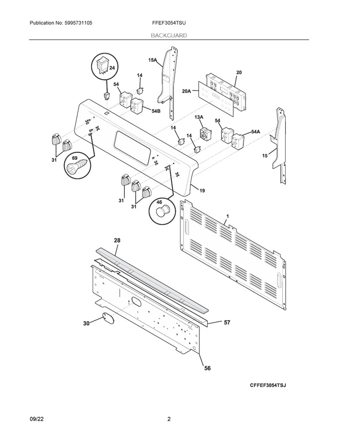 Diagram for FFEF3054TSU