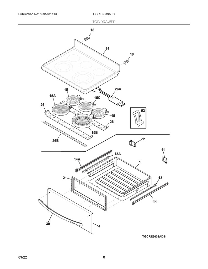 Diagram for GCRE3038AFG