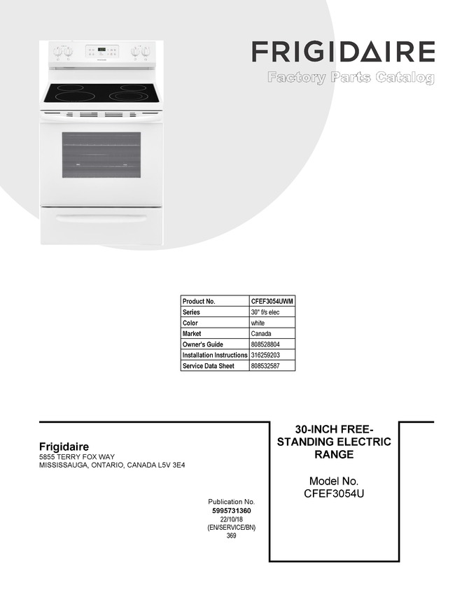 Diagram for CFEF3054UWM