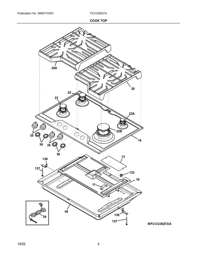 Diagram for FCCG3027AW