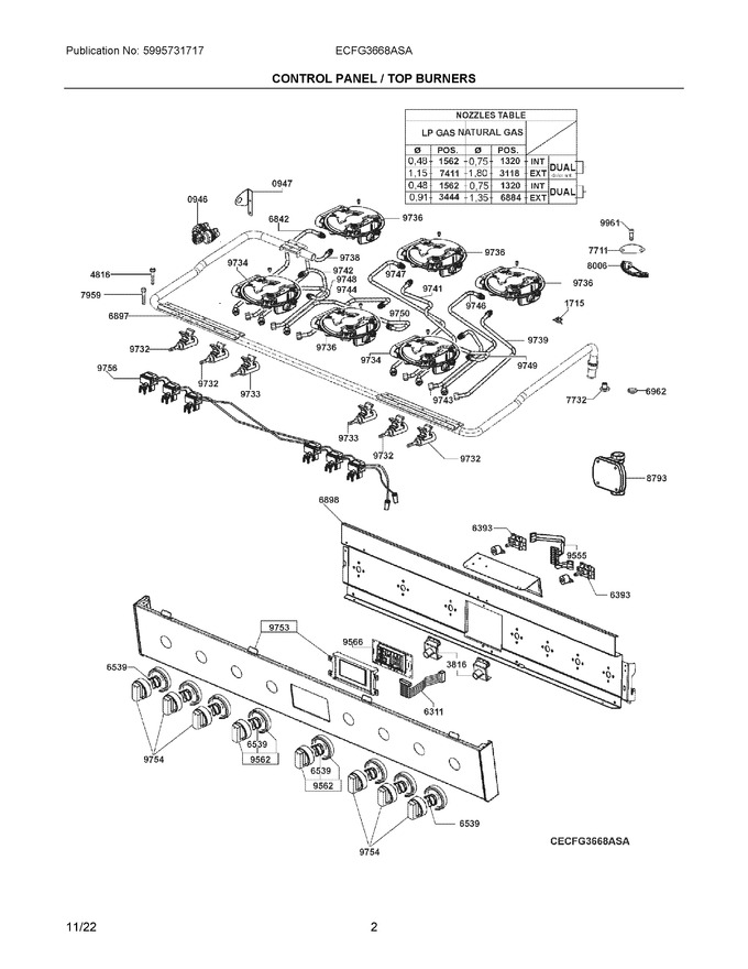 Diagram for ECFG3668ASA