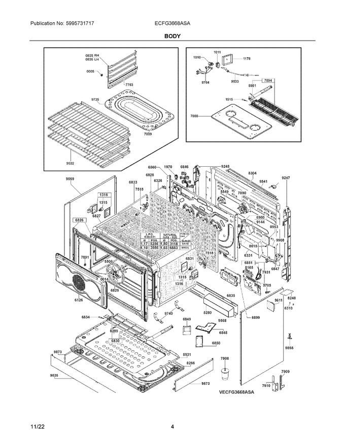 Diagram for ECFG3668ASA