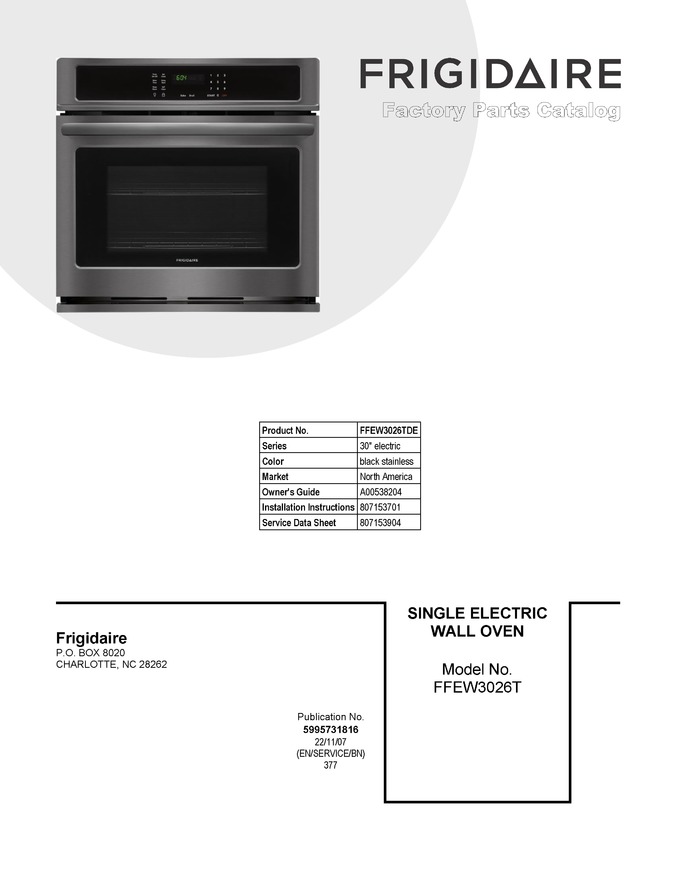 Diagram for FFEW3026TDE