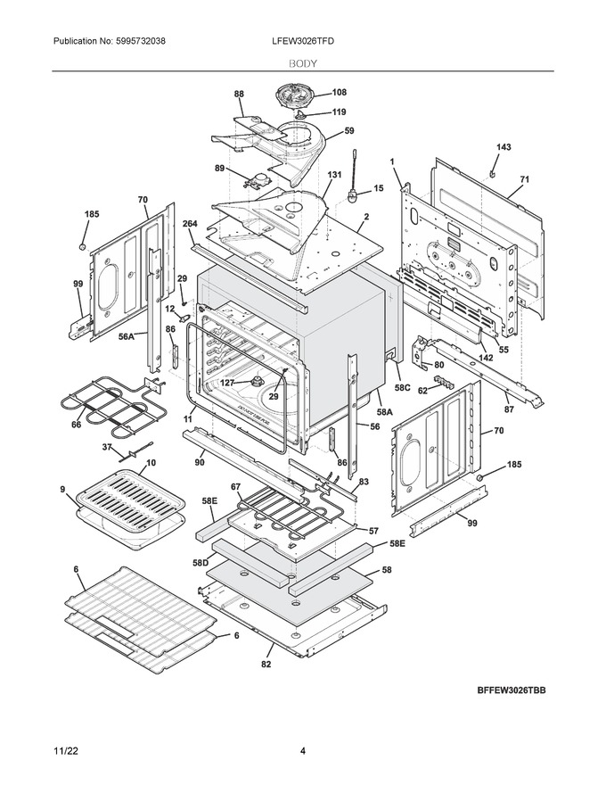 Diagram for LFEW3026TFD