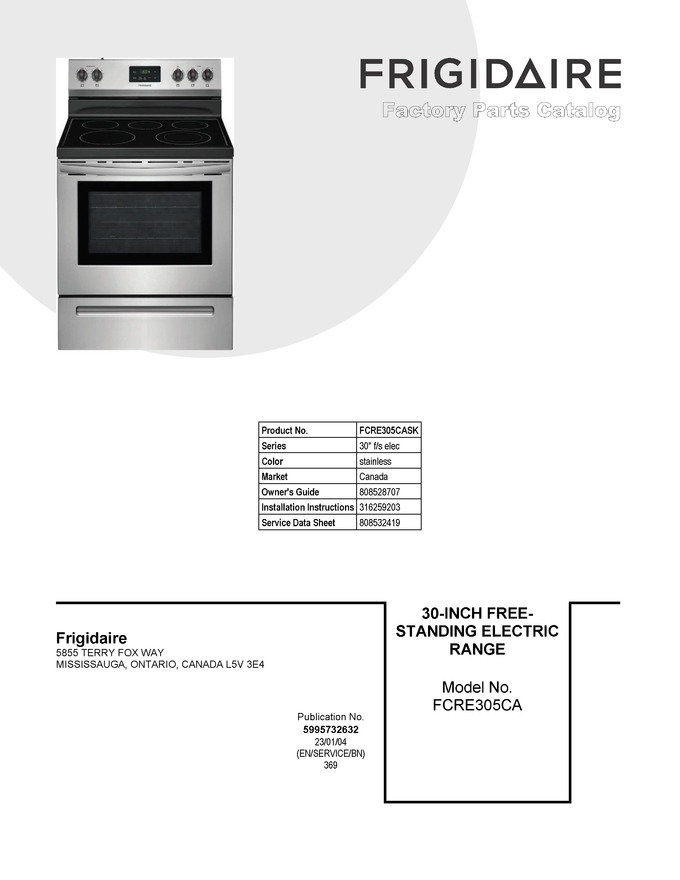 Diagram for FCRE305CASK