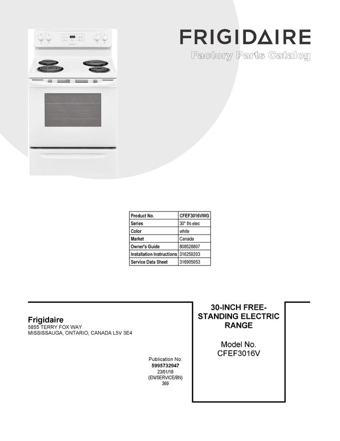 Diagram for CFEF3016VWG