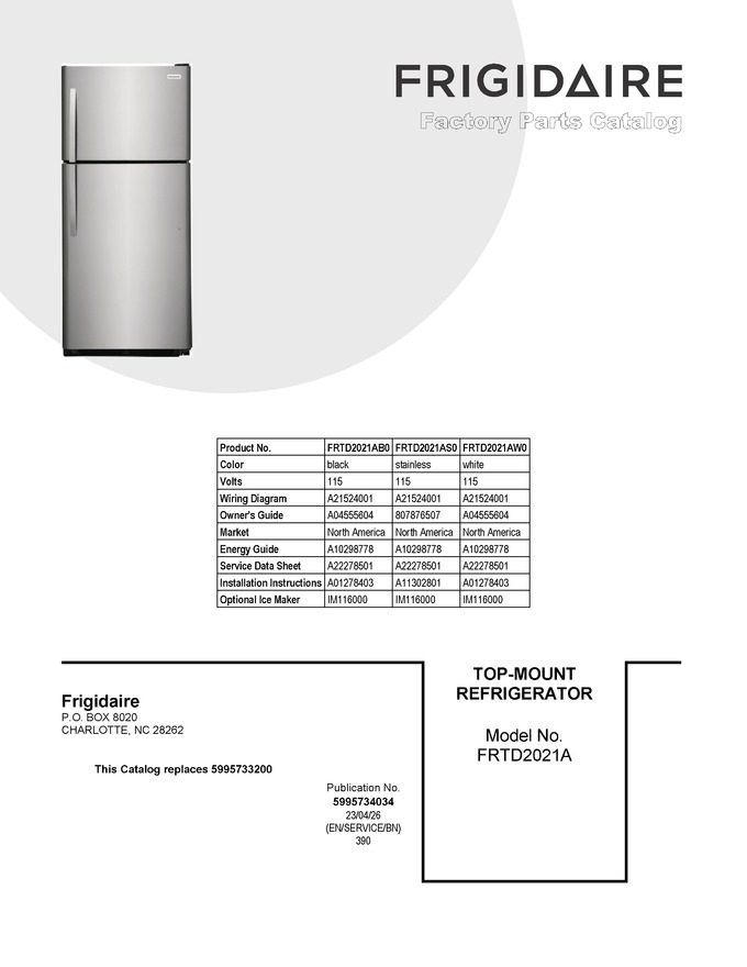 Diagram for FRTD2021AW0