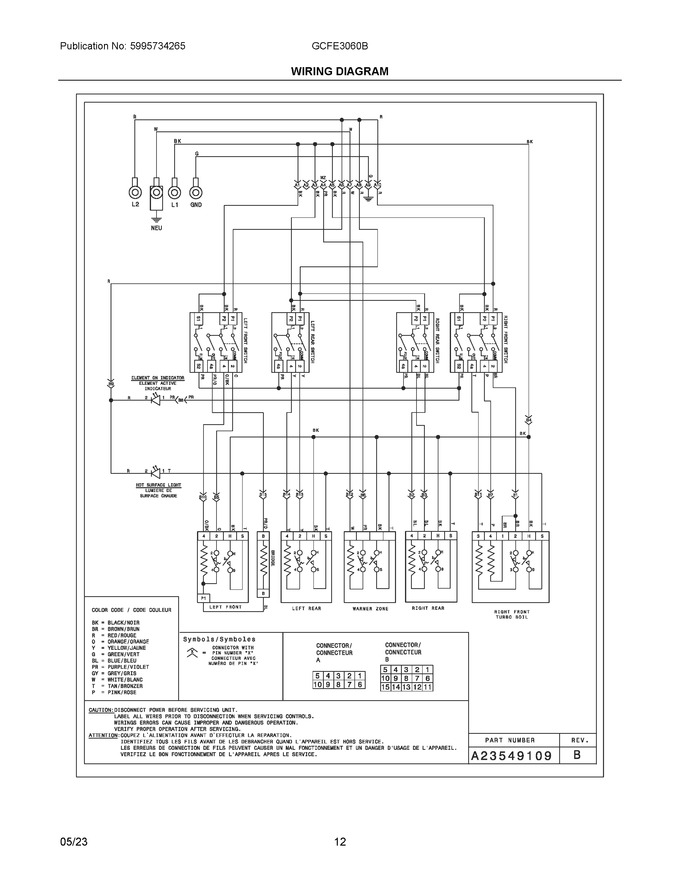 Diagram for GCFE3060BDA
