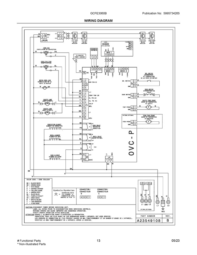 Diagram for GCFE3060BDA