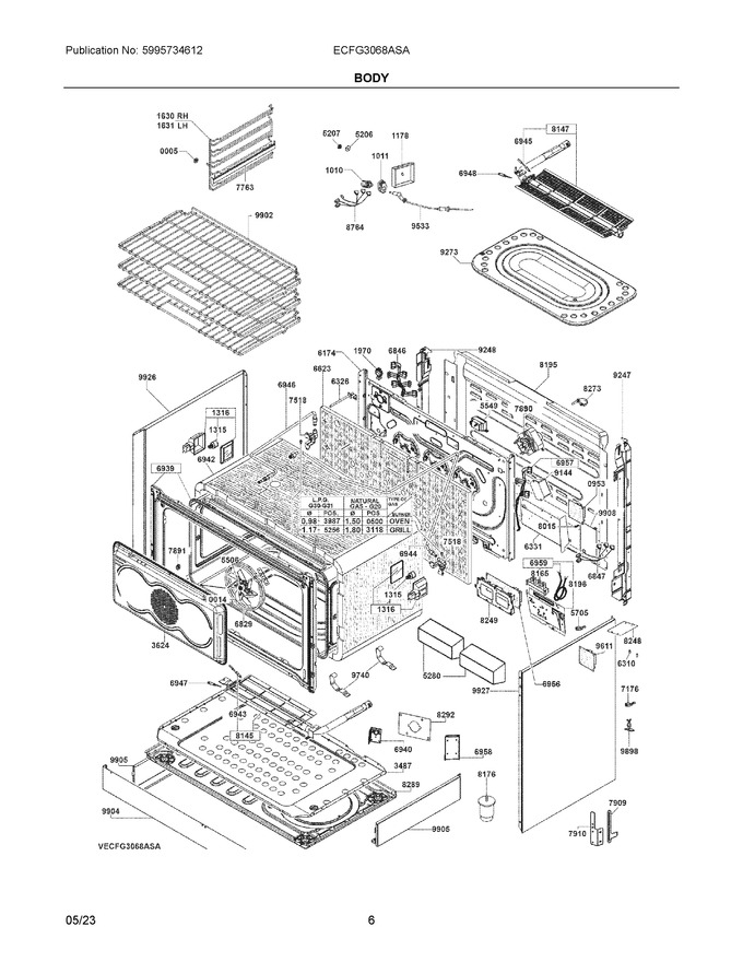 Diagram for ECFG3068ASA