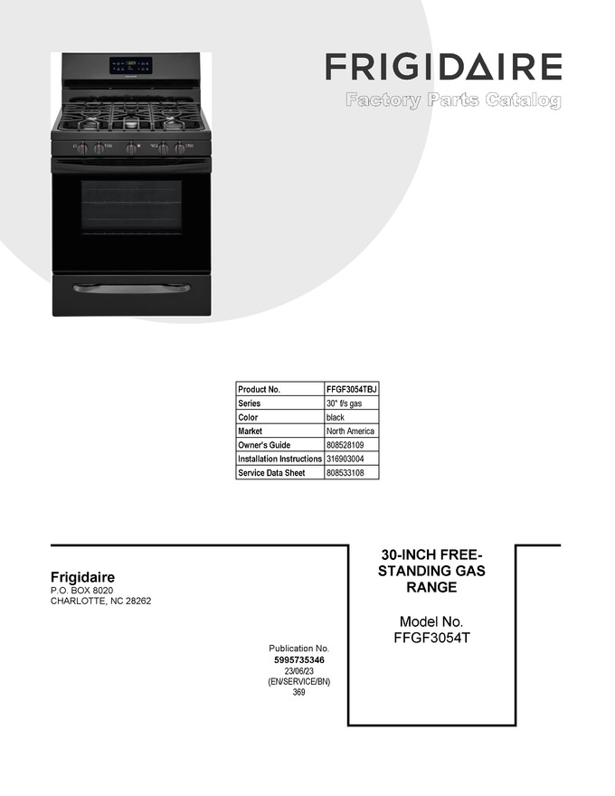 Diagram for FFGF3054TBJ