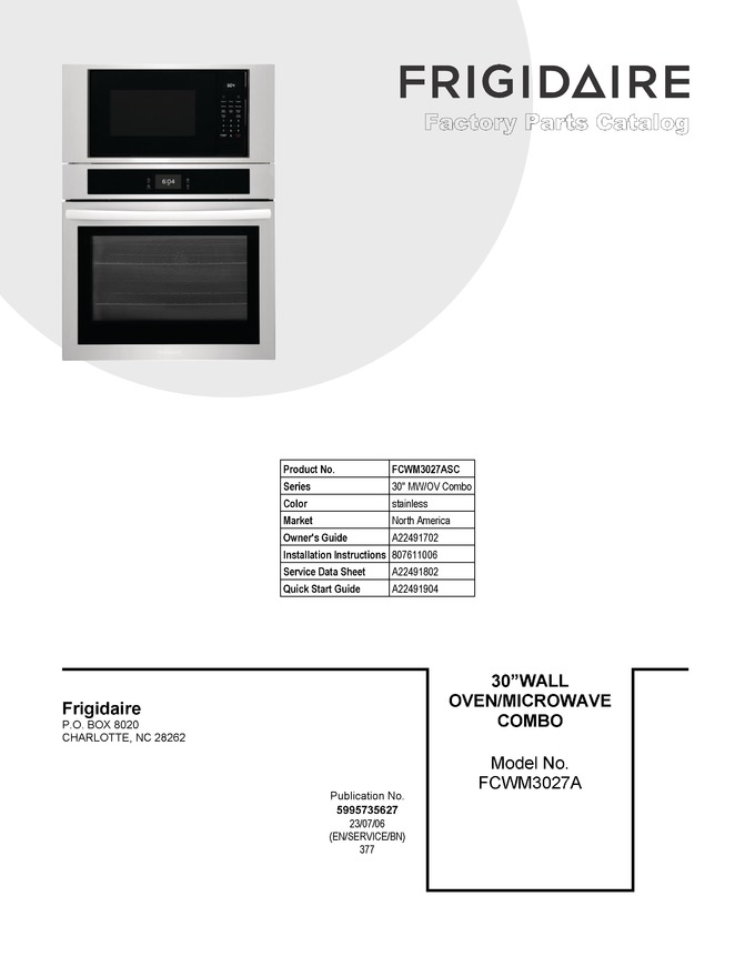 Diagram for FCWM3027ASC