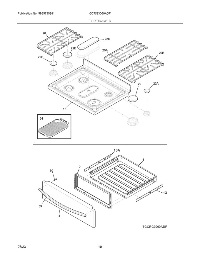 Diagram for GCRG3060ADF