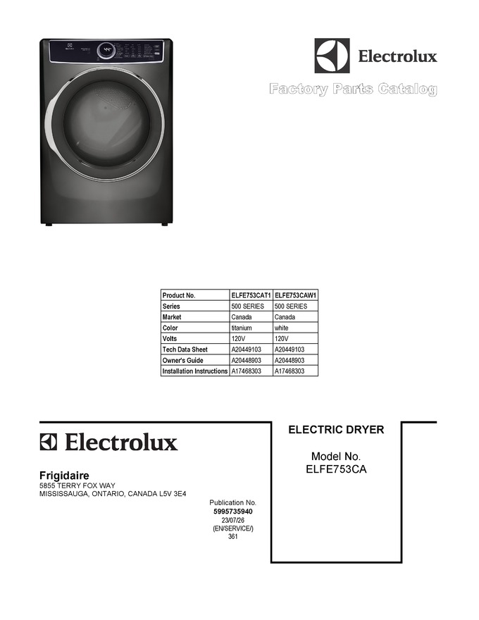 Diagram for ELFE753CAW1