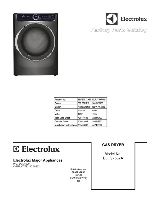 Diagram for ELFG7537AW1