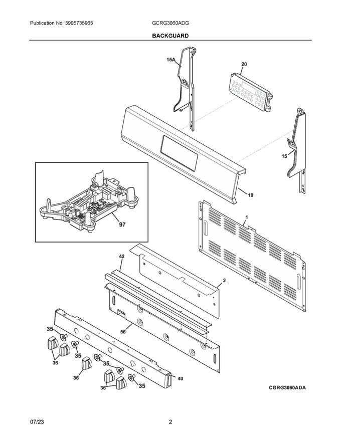 Diagram for GCRG3060ADG