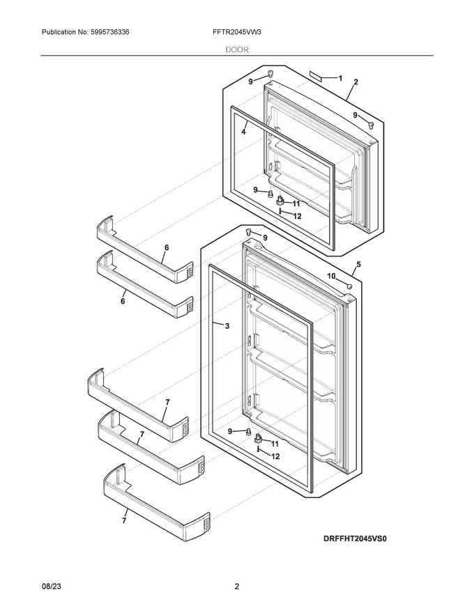 Diagram for FFTR2045VW3