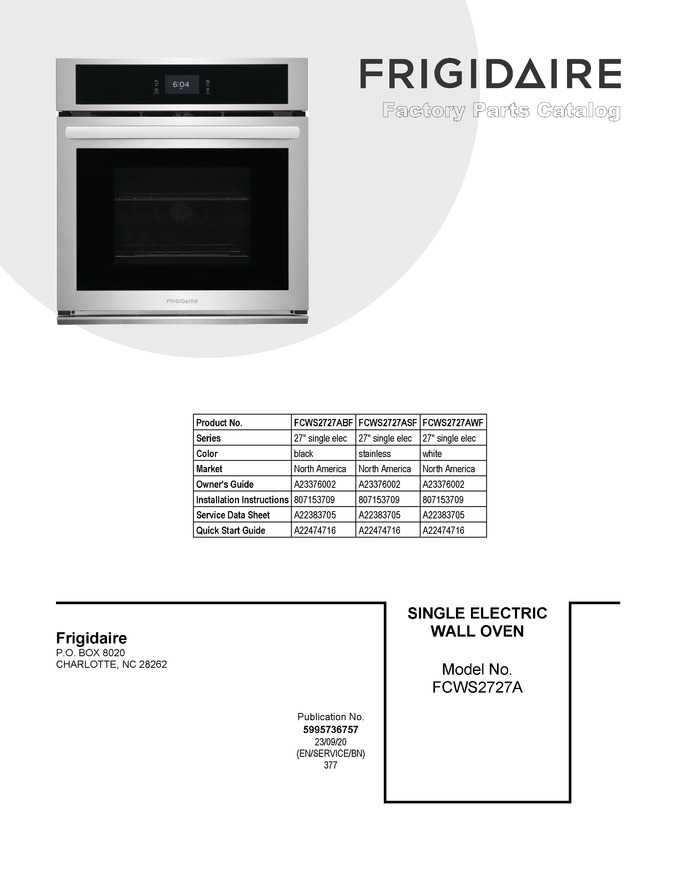Diagram for FCWS2727ABF