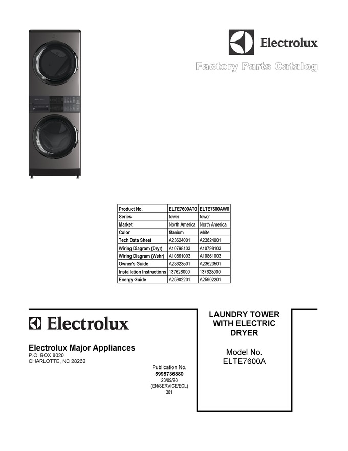Diagram for ELTE7600AW0
