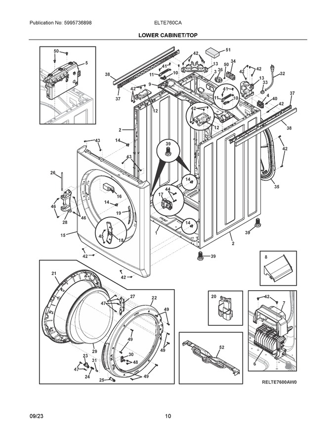 Diagram for ELTE760CAW0
