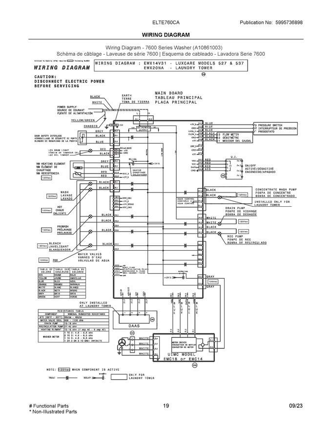 Diagram for ELTE760CAW0
