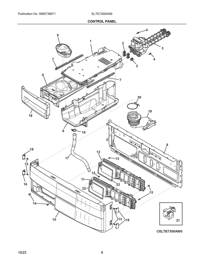 Diagram for ELTE7300AW0